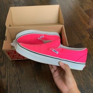 Vans Hot Pink Slip On
